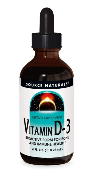 Source Naturals Vitamina D-3 gotitas etiqueta frontal