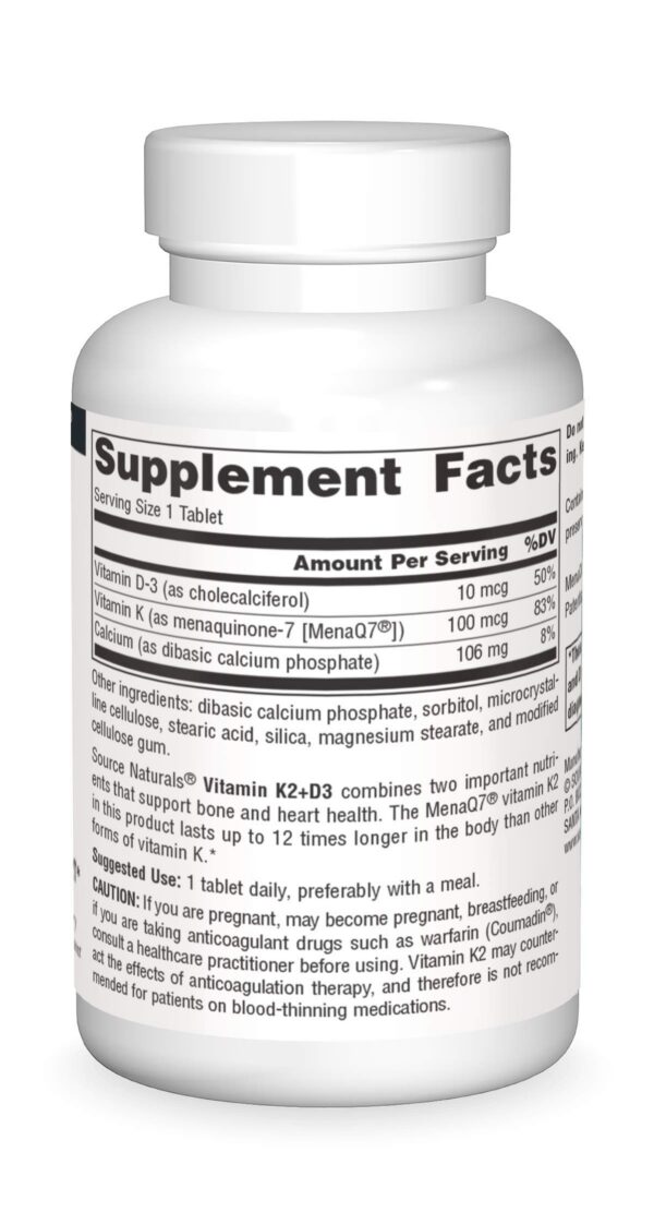 Version 1.0.0 Frasco de Source Naturals K2+D3