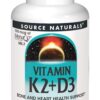 Tabletas Source Naturals K2+D3 - etiqueta