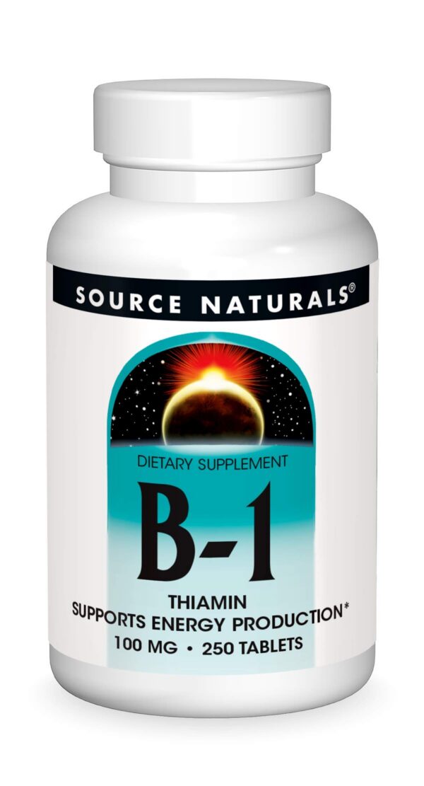 Frasco de Source Naturals Vitamina B-1 100 mg