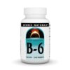 Frasco Source Naturals Vitamina B-6 100 mg – 250 tabletas