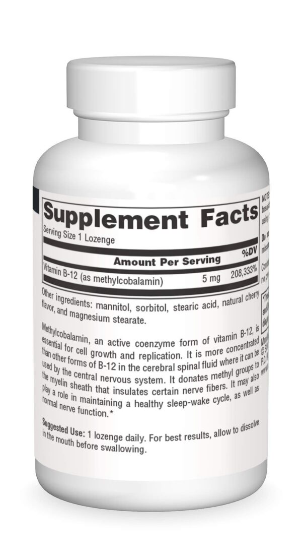 Source Naturals vitamina b12 pastillas sabor cereza