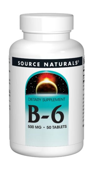 Version 1.0.0 Frente de la botella Vitamina B-6 500 mg