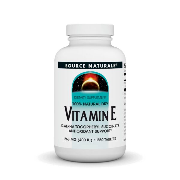 Frontal de Source Naturals vitamina e 400 ui
