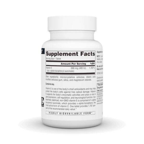 Etiqueta de Source Naturals Vitamina E