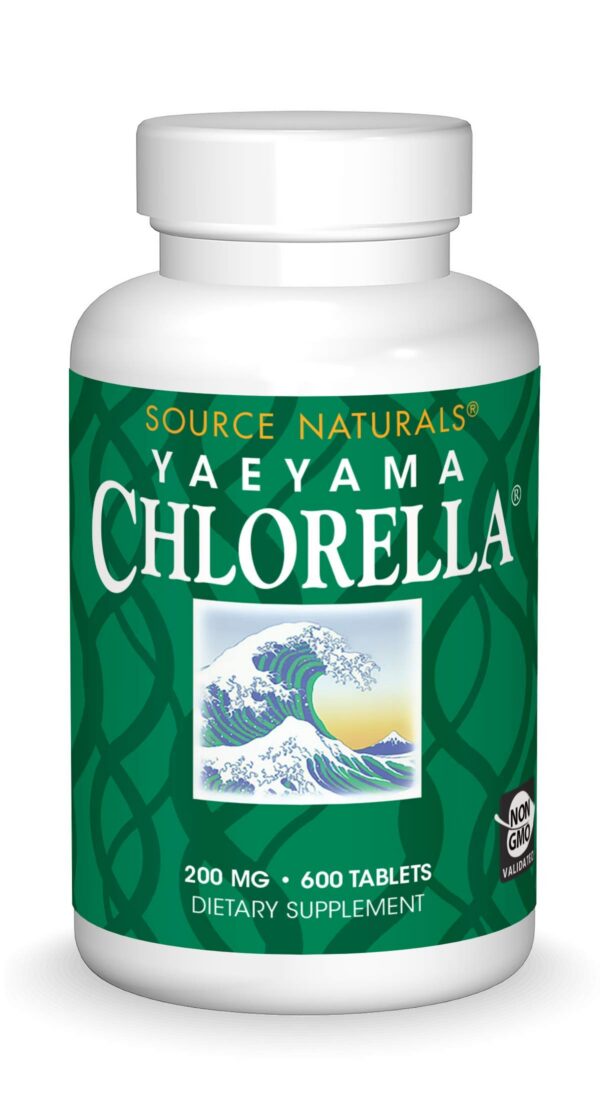 Source Naturals Yaeyama Chlorella frasco 600 tabletas superalimento
