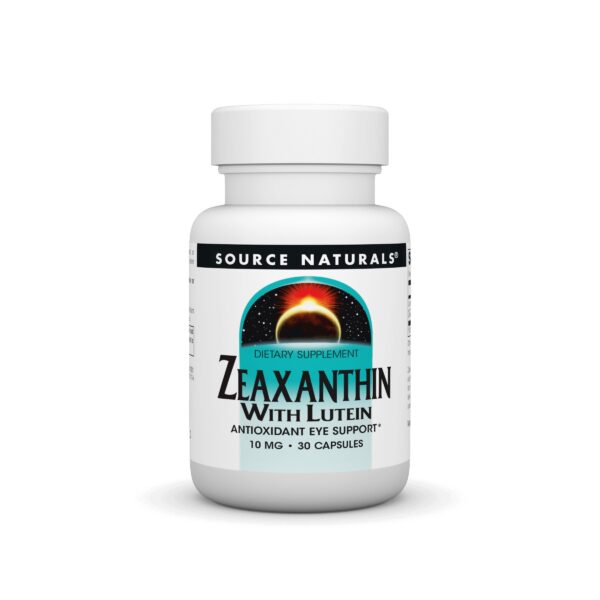 Source Naturals Zeaxantina y Luteína etiqueta