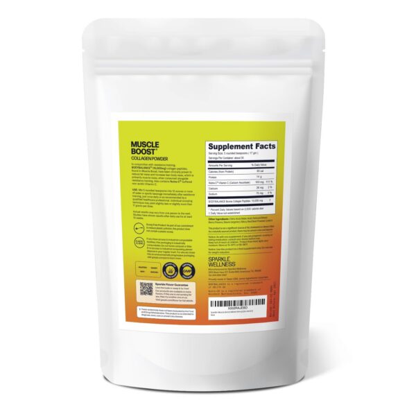 Sparkle Muscle Boost etiqueta