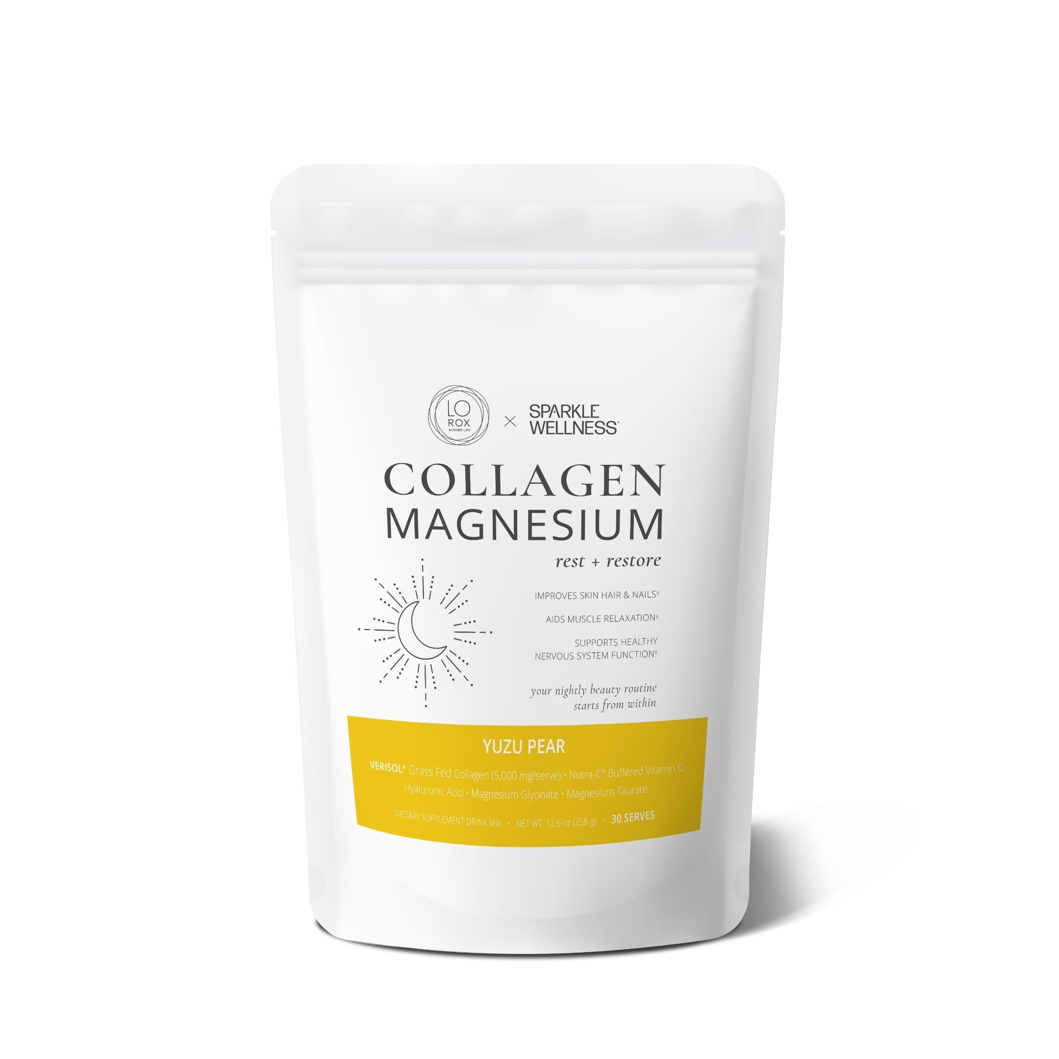 Sparkle Wellness Collagen with Magnesium, Yuzu