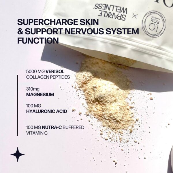 Polvo de colágeno con magnesio en tarro