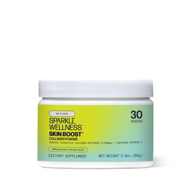 Frente de envase Sparkle Wellness VERISOL colágeno en polvo