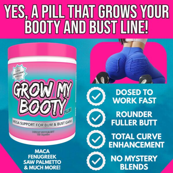 SPAZMATIC Grow My Booty Plus etiqueta