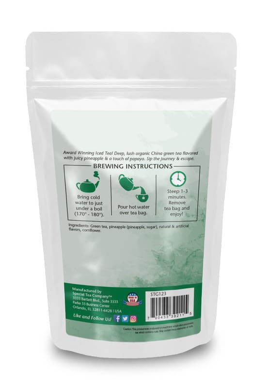 Bolsitas de té Special Tea Fiji sabor piña y papaya