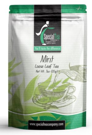 Special Tea mezcla de té verde con menta hojas sueltas 3 oz