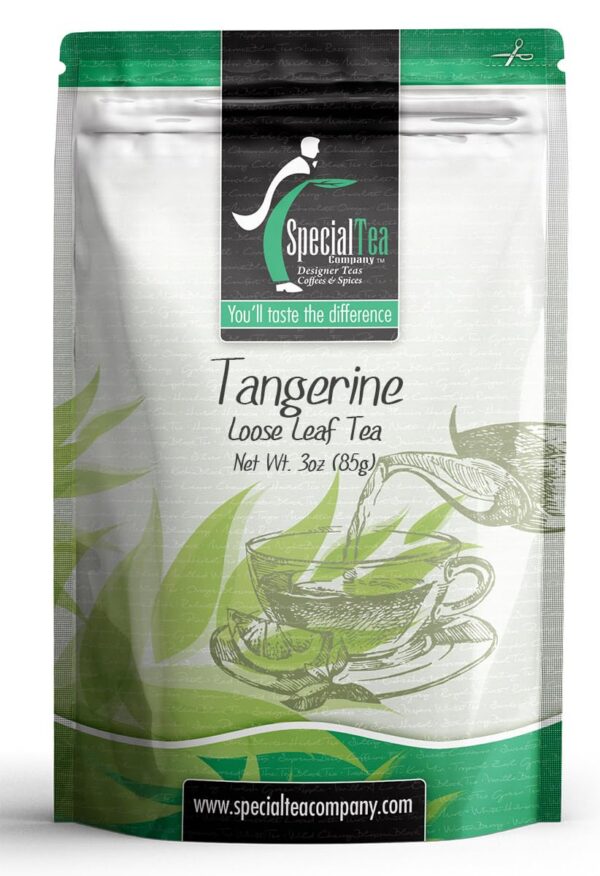 Special Tea té verde mandarina 3 oz hoja suelta antioxidante