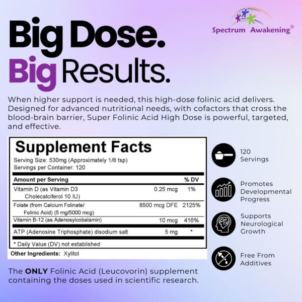 Version 1.0.0 Ingredients list on Spectrum Awakening label