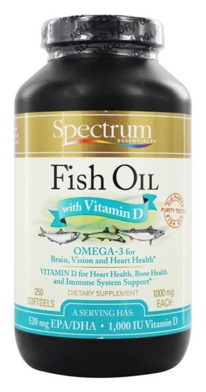 Spectrum Essentials Fish Oil etiqueta frontal