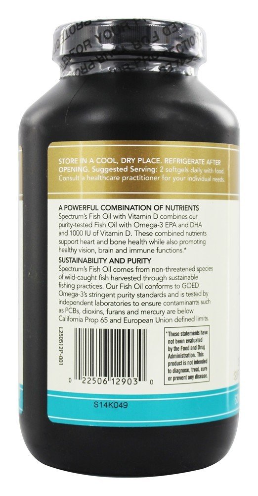 Spectrum Essentials Fish Oil cápsulas suaves