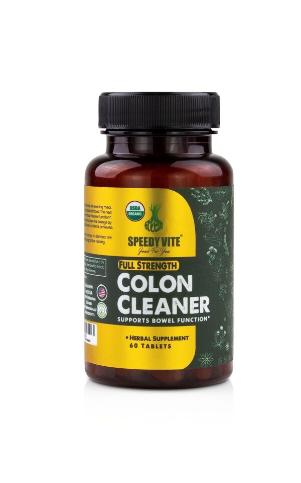 Paquete de SpeedyVite limpiador orgánico de colon 60 tabletas