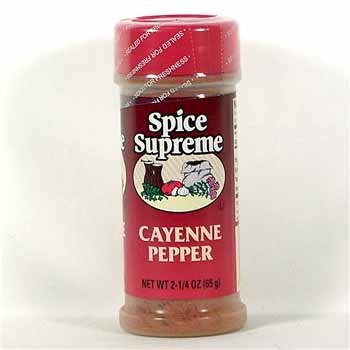 Spice Supreme pimienta de cayena shaker plástico 2.25 oz rojo