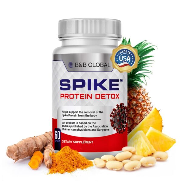 Spike Protein Detox cápsulas con nattokinasa y bromelina para salud