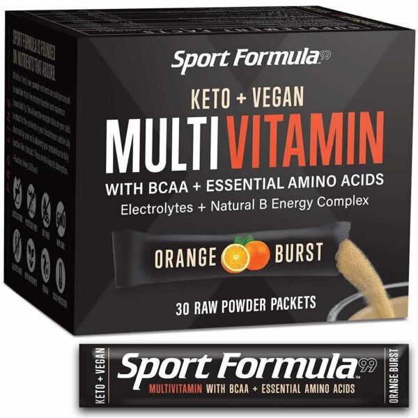 Paquete Sport Formula 99 multivitaminas veganas keto 30 sobres