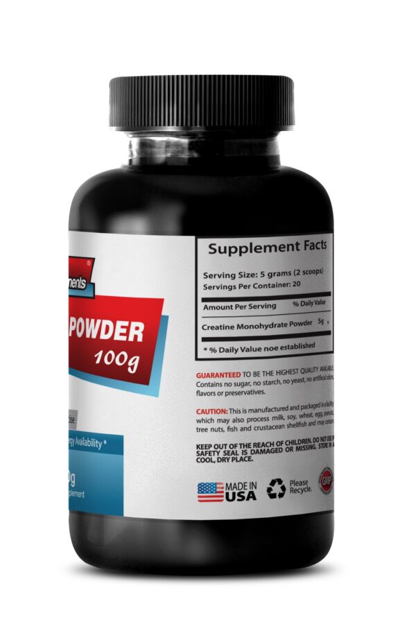 Interior de la caja con frascos de creatina