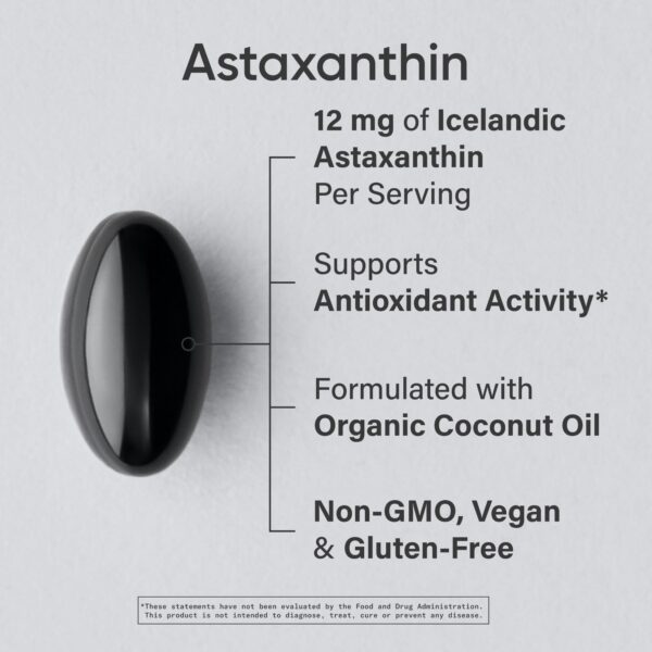 Etiqueta de producto Sports Research Astaxanthina