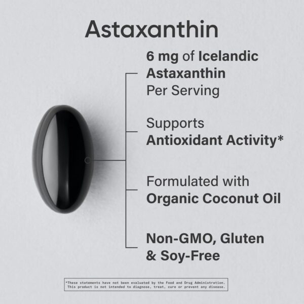 Etiqueta del producto Sports Research astaxantina