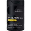 Sports Research botella cápsulas blandas vitamina d3 4000 iu