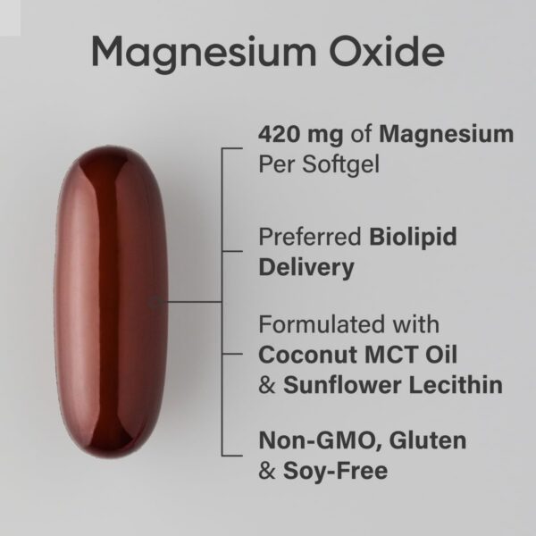 MCT oil and magnesium ingredient closeup