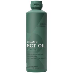 Version 1.0.0 Botella de Sports Research Organic MCT Oil 32 oz