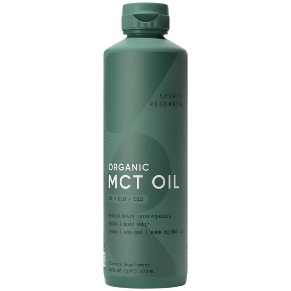 Botella de Sports Research Organic MCT Oil 32 oz