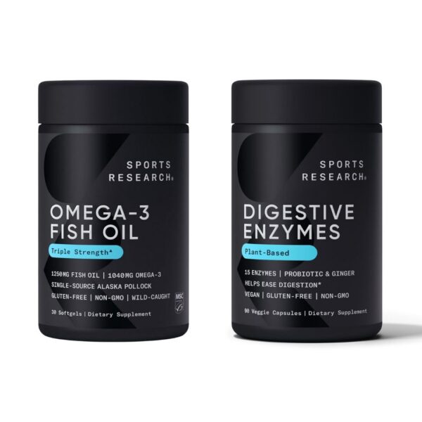 Sports Research Omega 3 1250 mg etiqueta frontal