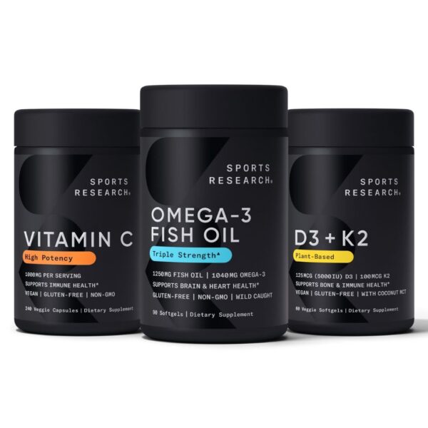 Sports Research Omega3 1250 mg cápsulas vista frontal