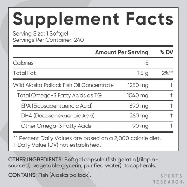 Cápsula blanda de Omega-3 individual