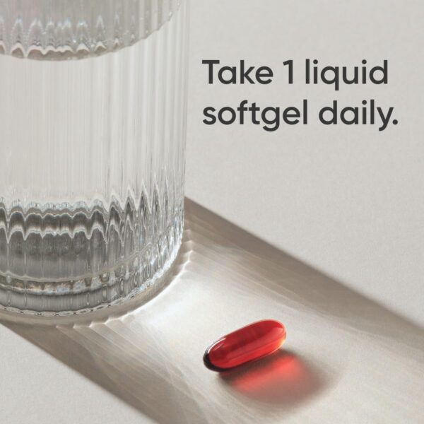 Frasco de Krill Oil con etiqueta