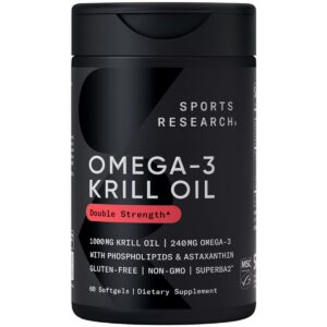 Frente de Sports Research Omega-3 Krill Oil 1000 mg