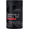 Sports Research Omega-3 Krill Oil bottle front view