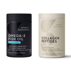 Frente del envase Sports Research Omega-3 1250 mg