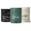 Frente del envase de Sports Research Greens Powder