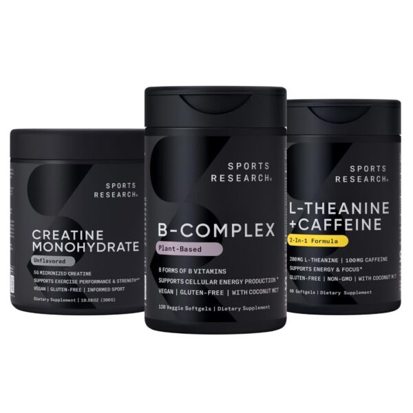 Version 1.0.0 Sports Research pack preentrenamiento etiqueta frontal