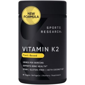 Version 1.0.0 Envase Sports Research vitamina K2 MK7 60 cápsulas vegetales