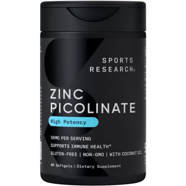 Etiqueta de Zinc Picolinato Sports Research