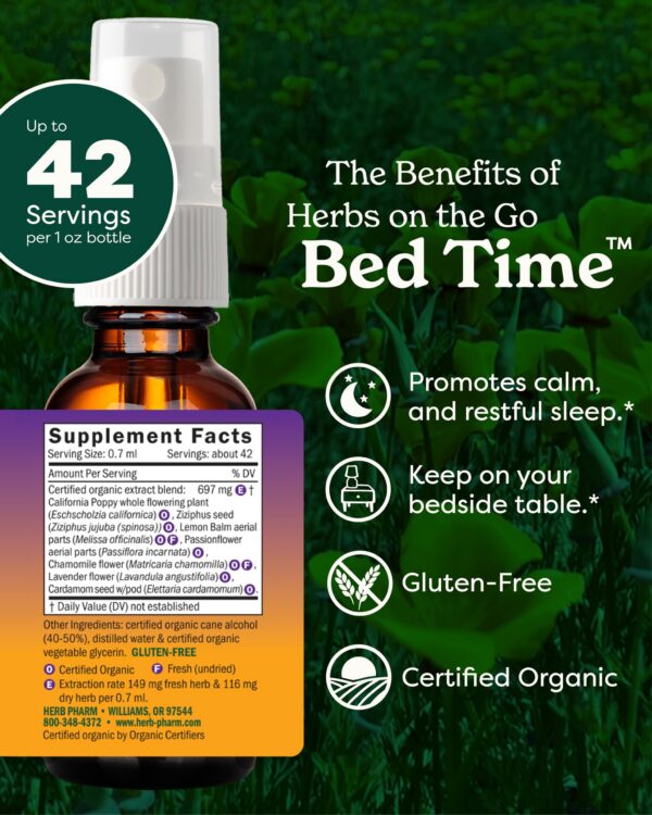 Spray natural hierbas hora de dormir Herb Pharm 1 oz