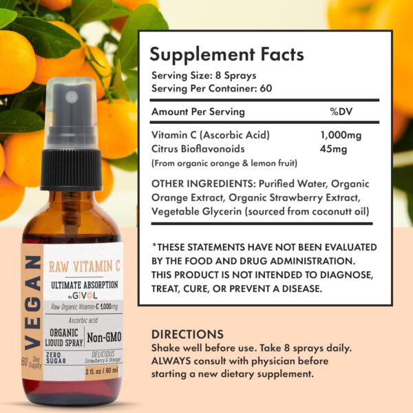 Version 1.0.0 Spray natural vitamina c orgánico con extractos de frutas