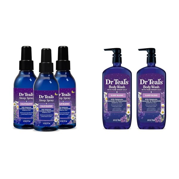 Spray para dormir Dr Teal's melatonina aceites esenciales