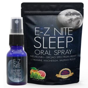 Spray para dormir E-Z Nite con melatonina y cáñamo