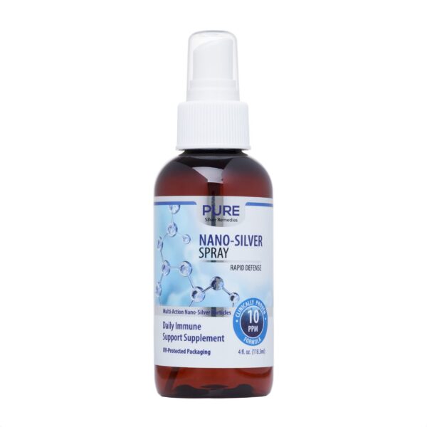 Frasco de spray de plata nano Pura