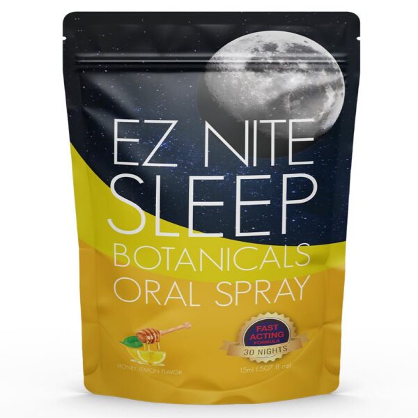 Spray de sueño EZ Nite con extractos naturales y sabor miel limón